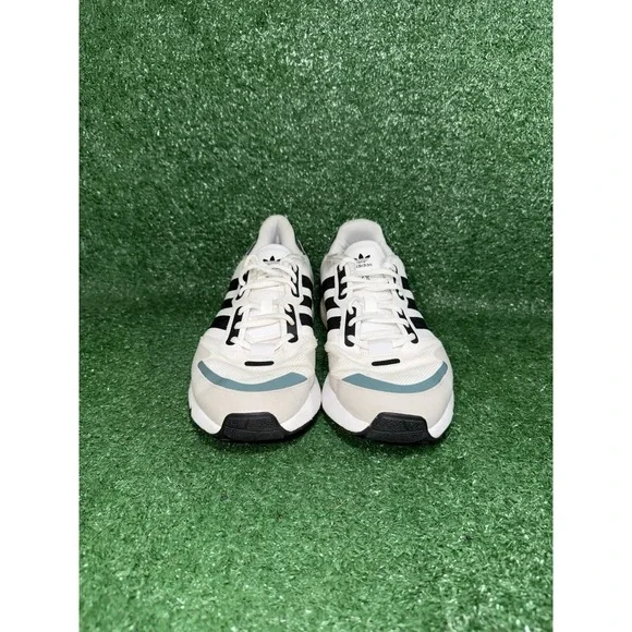 Adidas Mens Size 9.5 ZX 1K Boost White Running Shoes Walking Comfort Sneakers - Picture 6 of 9